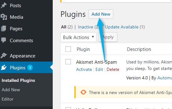 Install Plugin in wordpress -technosmarter 